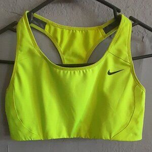 Nike Sports Bra Flourenscent Yellow Size Small
